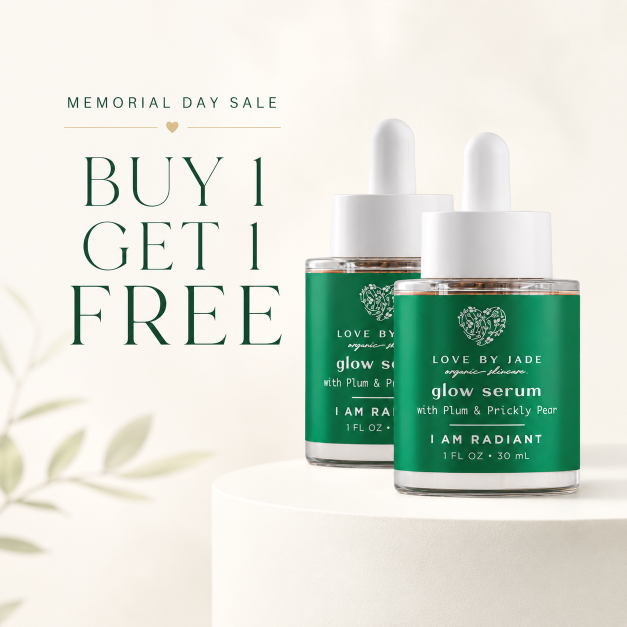 Glow Face Serum with Plum & Prickly Pear