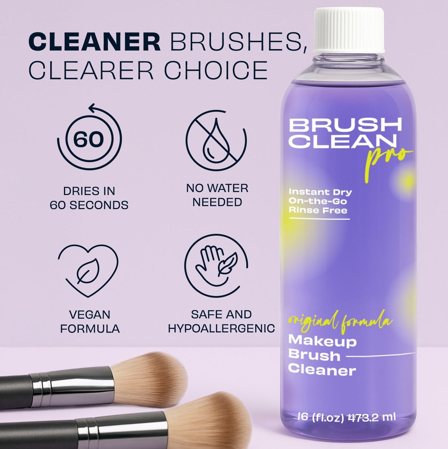 Original Lavender Makeup Brush Cleaner 16 oz